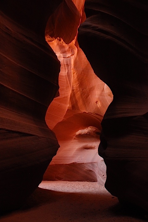 And this one I've named, "The Upside Down Naked Lady" in Antelope Canyon, Arizona